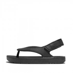 Fitflop Iqushion Eva Back Straps Teenslippers Kinderen Zwart | NL-SXP-194876