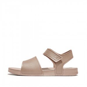 Fitflop Iqushion Rubber Achterband Sandalen Kinderen Goud | NL-MEH-254971