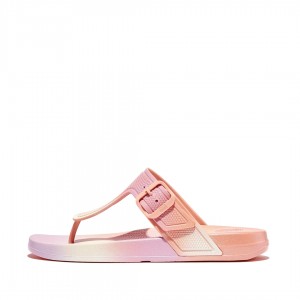 Fitflop Iqushion Rubber Tpu Teenslippers Dames Roze | NL-PDN-790125