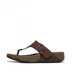 Fitflop Trakk Ii Nubuck Neus Thongs Heren Bruin | NL-CJG-817430