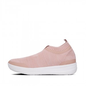 Fitflop Uberknit Nylon Mix Knit Tpu Rubber Sneakers Dames Roze | NL-GVD-315827