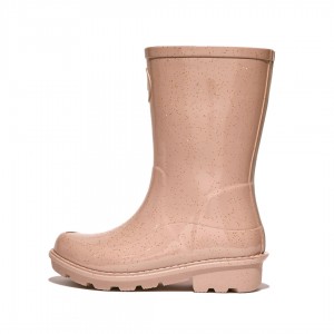 Fitflop Wonderwelly Natural Mix Welly Regenlaarzen Kinderen Roze Goud | NL-EXD-628510