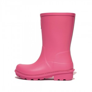 Fitflop Wonderwelly Natural Mix Welly Regenlaarzen Kinderen Roze | NL-ADS-742613