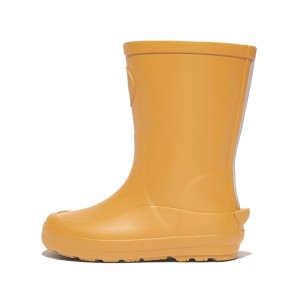 Fitflop Wonderwelly Natural Rubber Mix Regenlaarzen Kinderen Geel | NL-CNU-964358