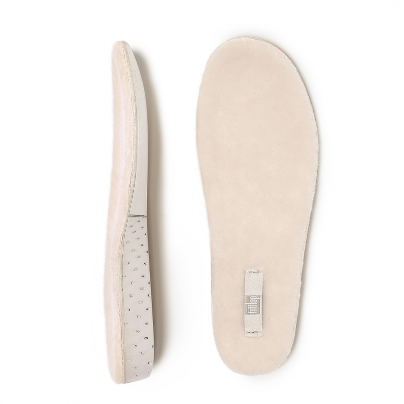 Fitflop Chrissie Shearling Slippers Inlegzolen Dames Wit | NL-JZU-924103