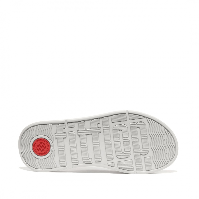 Fitflop F-Mode Leren Badslippers Dames Zilver | NL-QTM-589714