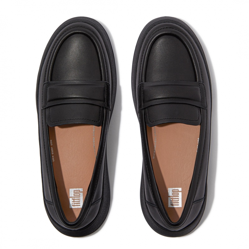 Fitflop F-Mode Loafers Dames Zwart | NL-OQJ-314062