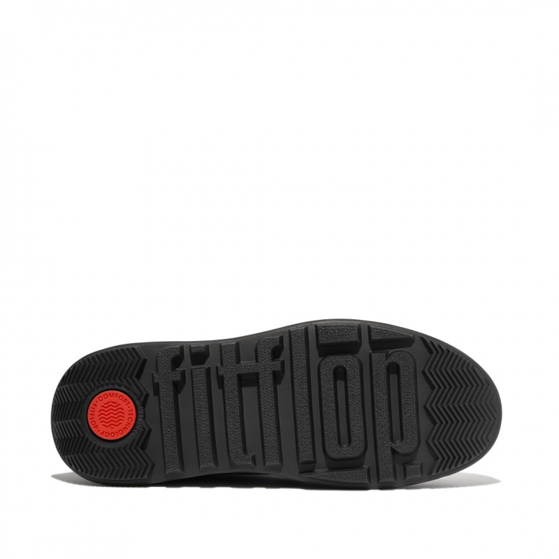 Fitflop F-Mode Polyester Elastic Laarzen Dames Zwart | NL-KWP-098635