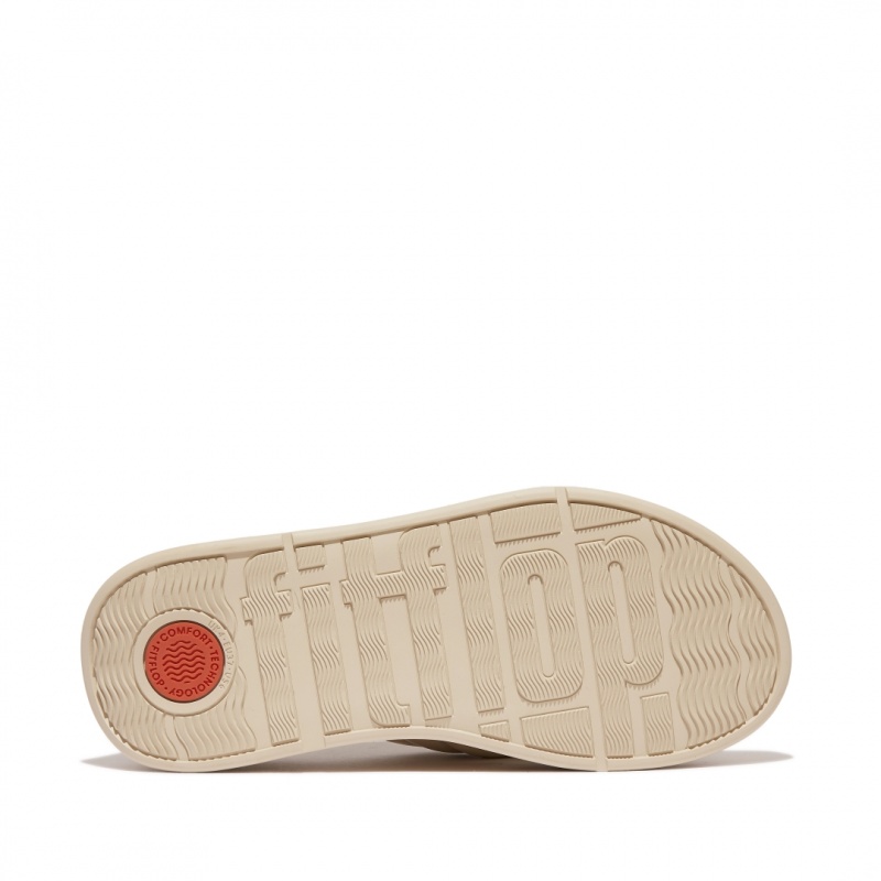 Fitflop F-Mode Slides Badslippers Dames Grijs Beige | NL-FLJ-743802