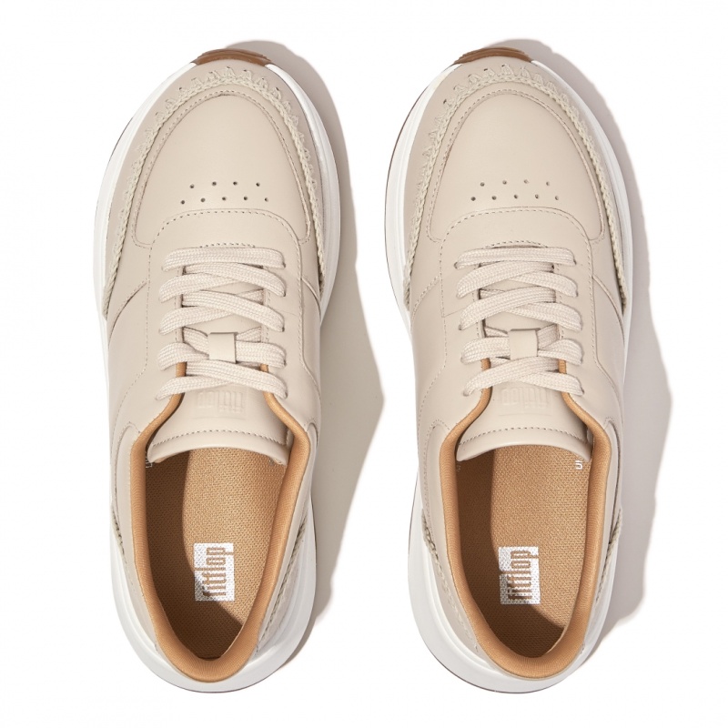 Fitflop F-Mode Sneakers Dames Beige | NL-FKJ-481763