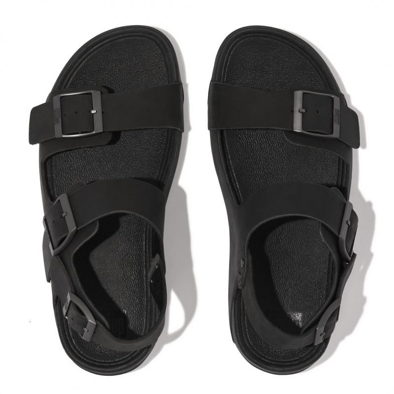 Fitflop Gogh Moc Back Riemen Sandalen Heren Zwart | NL-WFR-739158