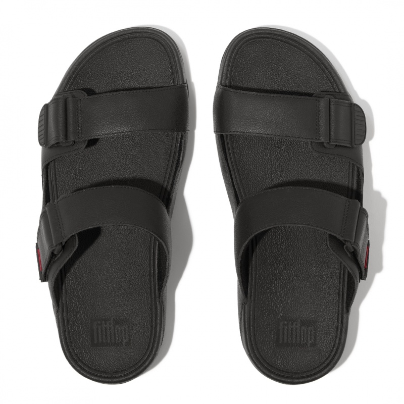 Fitflop Gogh Moc Badslippers Heren Zwart | NL-ZDQ-976401