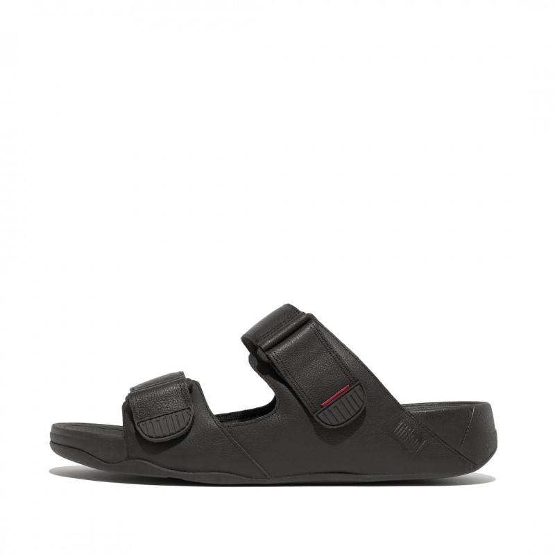 Fitflop Gogh Moc Badslippers Heren Zwart | NL-ZDQ-976401