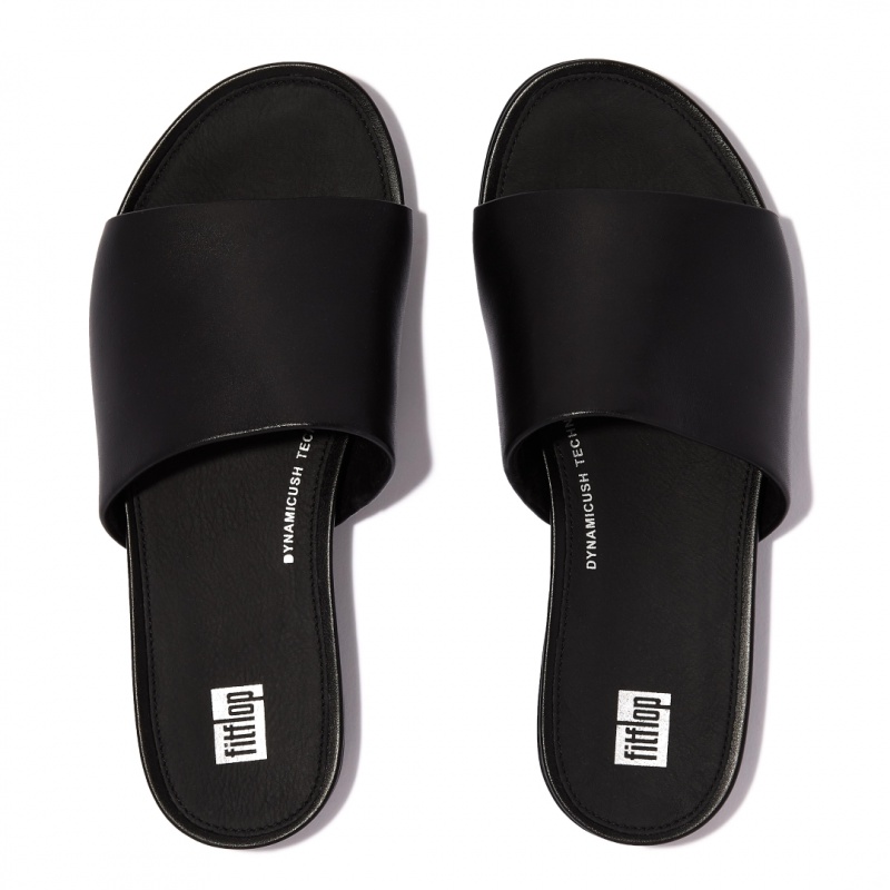 Fitflop Gracie Slides Badslippers Dames Zwart | NL-ZCH-632014