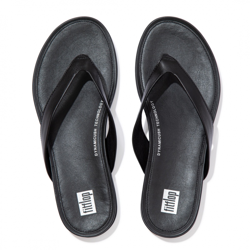 Fitflop Gracie Teenslippers Dames Zwart | NL-YVP-425731