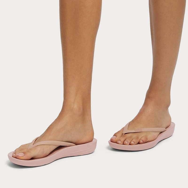 Fitflop Iqushion Ergonomc Teenslippers Dames Roze | NL-JIA-653719