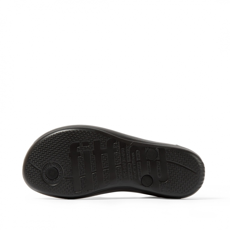 Fitflop Iqushion Ergonomc Teenslippers Dames Zwart | NL-FDK-581673