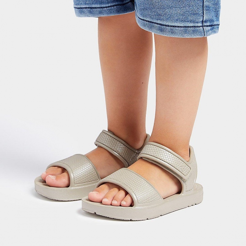 Fitflop Iqushion Eva Achterband Sandalen Kinderen Zilver | NL-GBN-235674