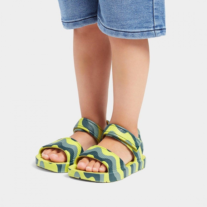 Fitflop Iqushion Eva Achterband Sandalen Kinderen Lichtgroen | NL-NKY-945138