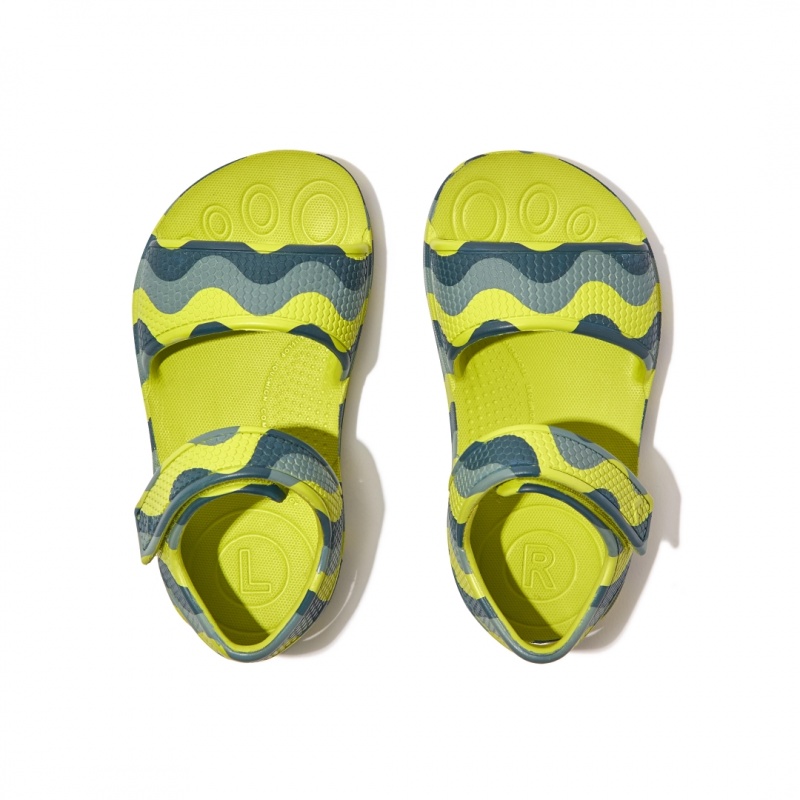 Fitflop Iqushion Eva Achterband Sandalen Kinderen Lichtgroen | NL-NKY-945138