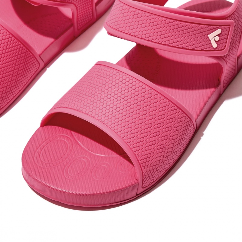 Fitflop Iqushion Rubber Achterband Sandalen Kinderen Rood | NL-MWD-368159