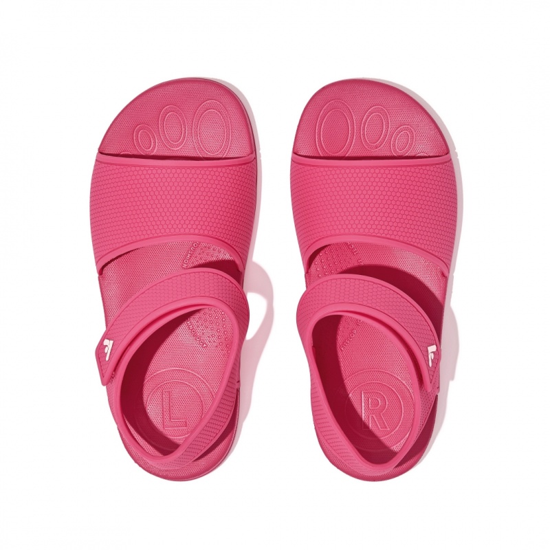 Fitflop Iqushion Rubber Achterband Sandalen Kinderen Rood | NL-MWD-368159