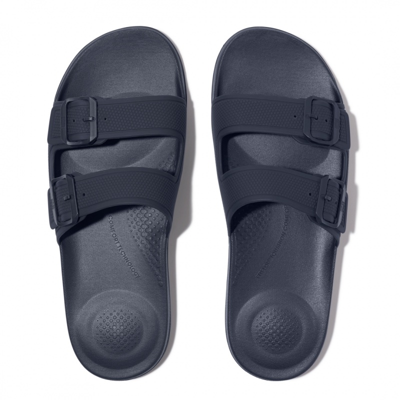 Fitflop Iqushion Rubber Sandalen Heren Donkerblauw | NL-KRB-925160