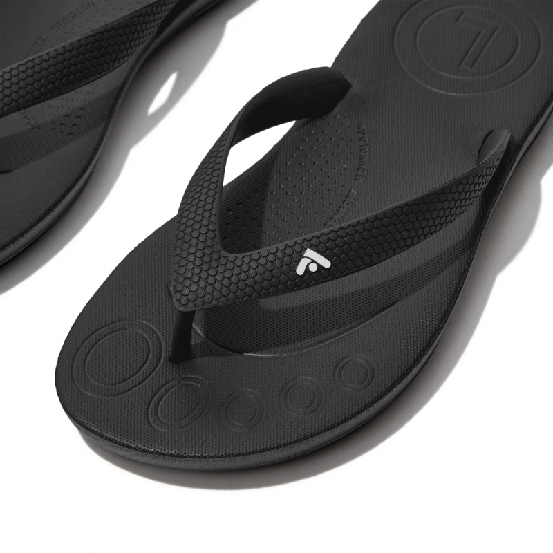 Fitflop Iqushion Rubber Teenslippers Kinderen Zwart | NL-JCM-476523