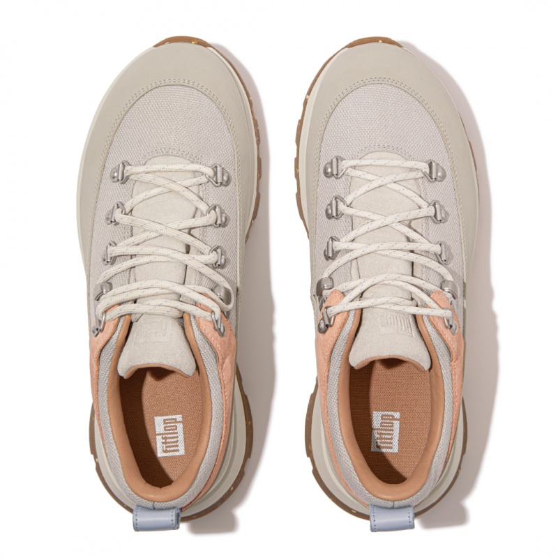 Fitflop Neo-D-Hyker Canvas Sneakers Dames Grijs | NL-LVE-125893