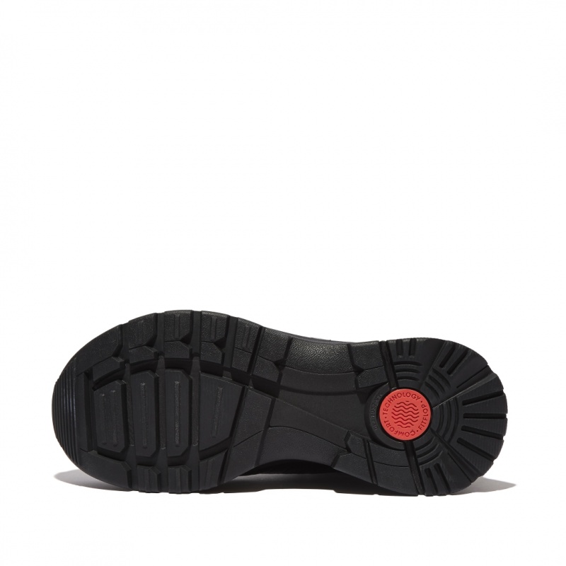 Fitflop Neo-D-Hyker Wandellaarzen Dames Zwart | NL-RGE-750619