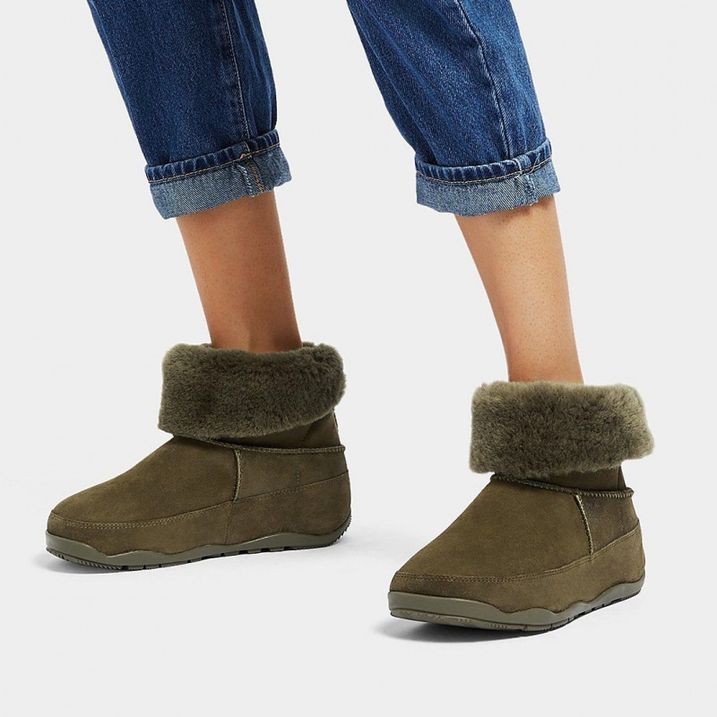 Fitflop Original Mukluk Shearling Enkellaarzen Dames Bruin | NL-KGV-251804