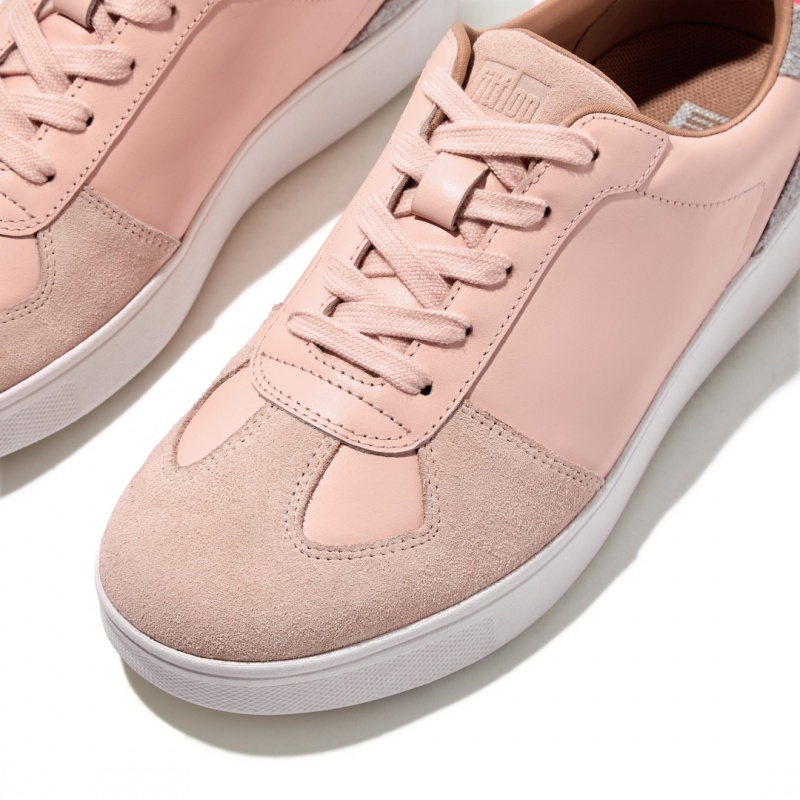 Fitflop Rally Panel Sneakers Dames Roze Lichtblauw Grijs | NL-GOW-708592