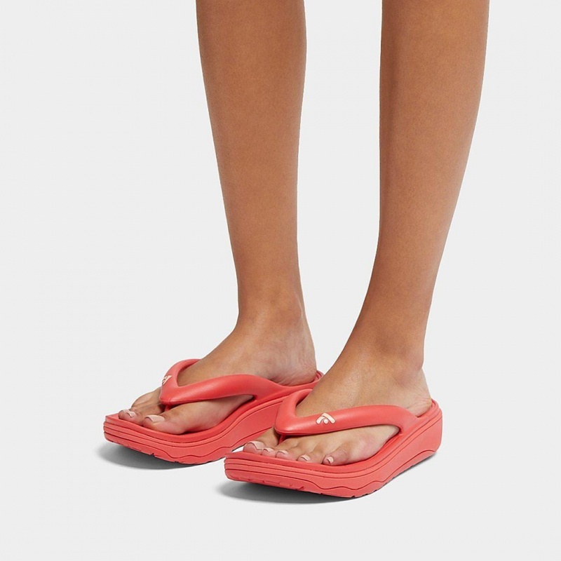 Fitflop Relieff Eva Tpu Thongs Teenpaal Sandalen Dames Rood | NL-RAL-485691