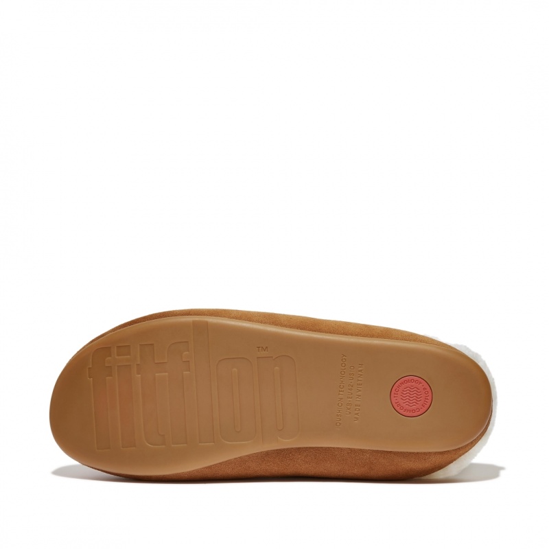 Fitflop Shove Pantoffels Heren Lichtbruin | NL-OLG-491752