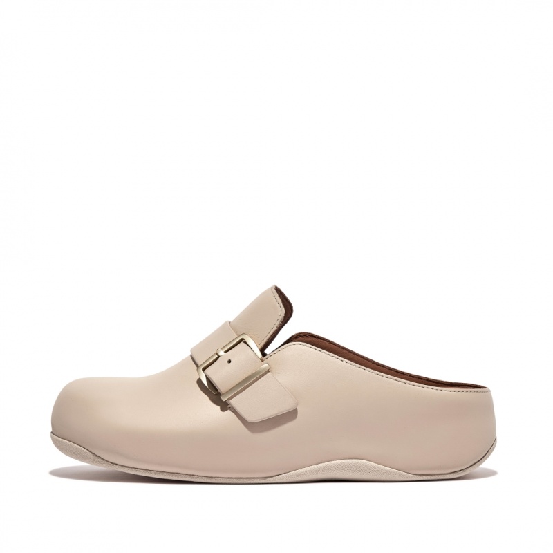 Fitflop Shuv Gesp Riemen Klompen Dames Grijs Beige | NL-DTF-815306