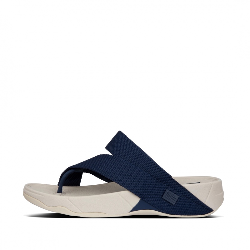 Fitflop Sling Polyester Teenpaal Sandalen Heren Donkerblauw | NL-HUV-749602