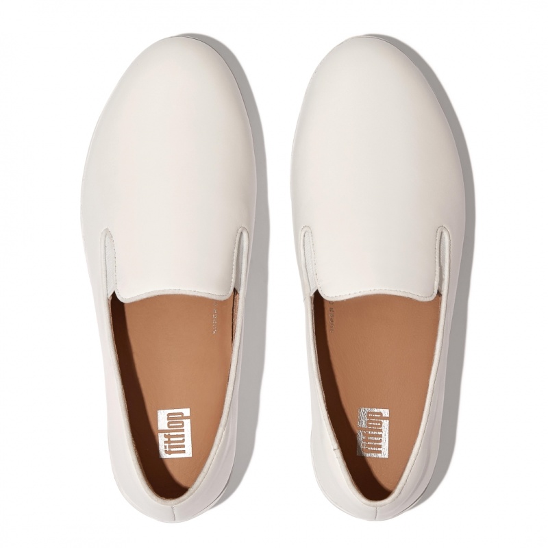 Fitflop Superskate Wipe Clean Loafers Dames Wit | NL-UDM-026895