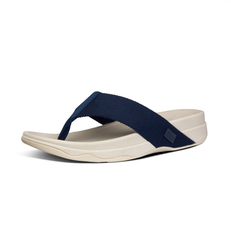 Fitflop Surfer Polyester Teenpaal Sandalen Heren Blauw | NL-NYQ-049817