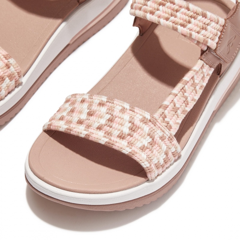 Fitflop Surff Katoenen Webbing Back Riemen Sandalen Dames Beige | NL-USC-829367