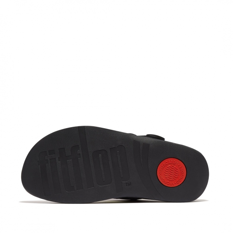 Fitflop Trakk Ii Polyester Faux Neus Thongs Heren Zwart | NL-XSL-307642