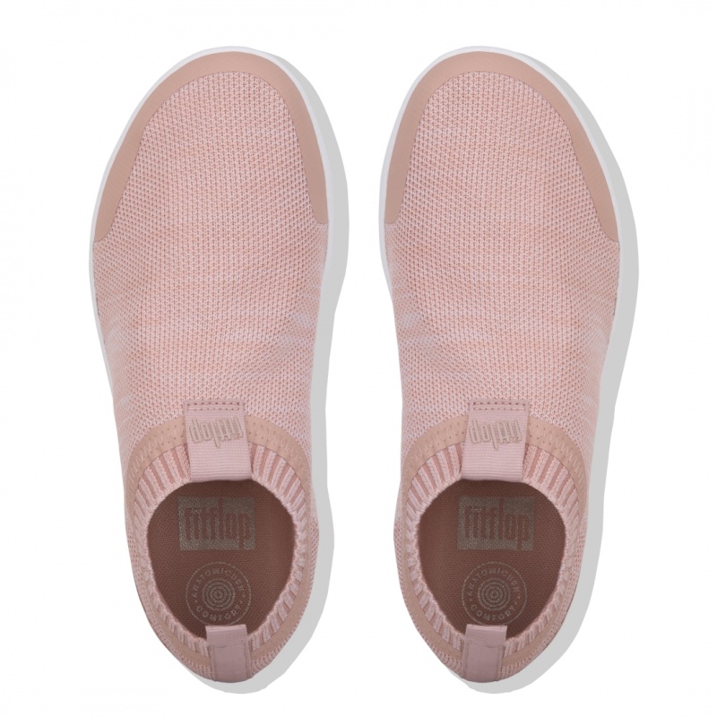 Fitflop Uberknit Nylon Mix Knit Tpu Rubber Sneakers Dames Roze | NL-GVD-315827