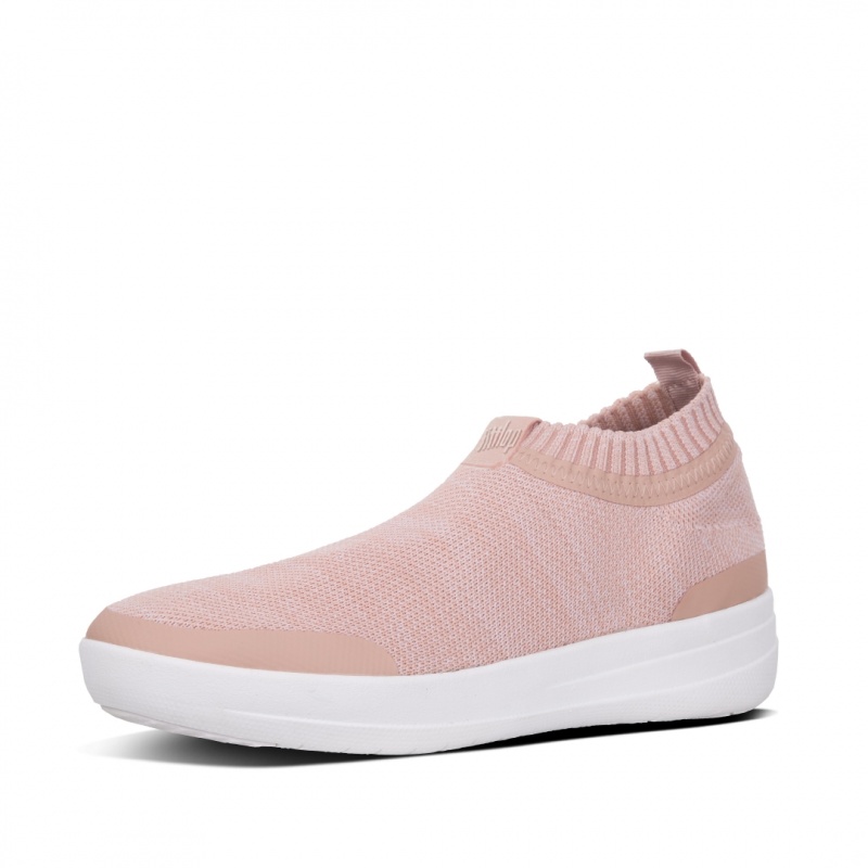 Fitflop Uberknit Nylon Mix Knit Tpu Rubber Sneakers Dames Roze | NL-GVD-315827