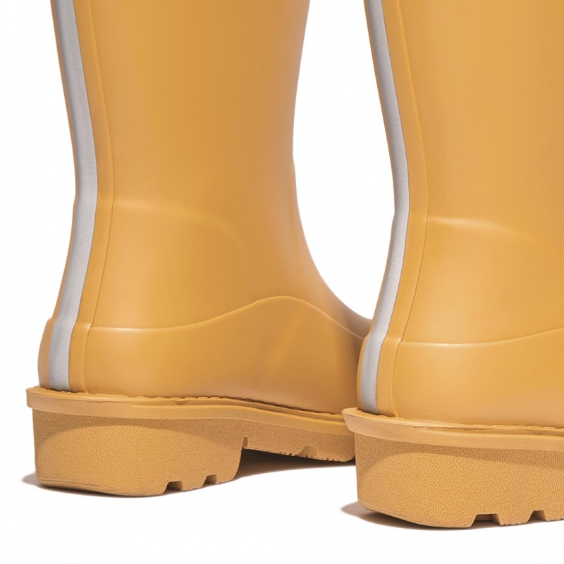 Fitflop Wonderwelly Natural Mix Welly Regenlaarzen Kinderen Geel | NL-SJH-361807