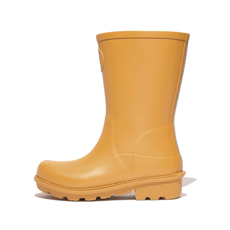 Fitflop Wonderwelly Natural Mix Welly Regenlaarzen Kinderen Geel | NL-SJH-361807